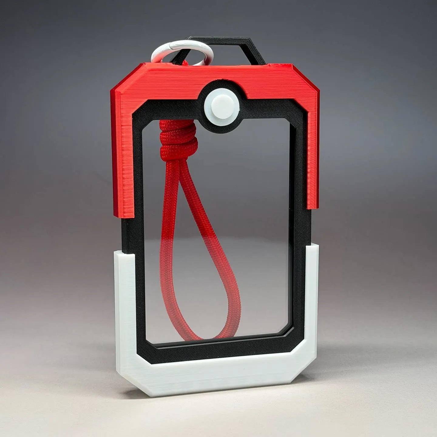 Ptcg Pokemon Card Holder Poke Ball Design Transparent Display