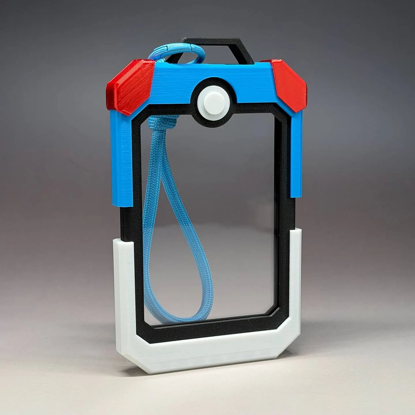 Ptcg Pokemon Card Holder Poke Ball Design Transparent Display