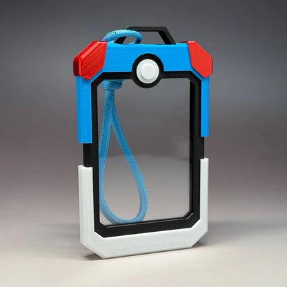 Ptcg Pokemon Card Holder Poke Ball Design Transparent Display